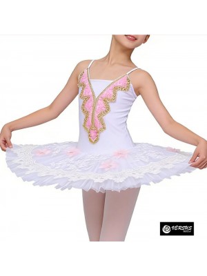 Vestito Tutù Saggio Danza Ragazza Donna Fata Regina Fiori Tutu Romantico DANC270